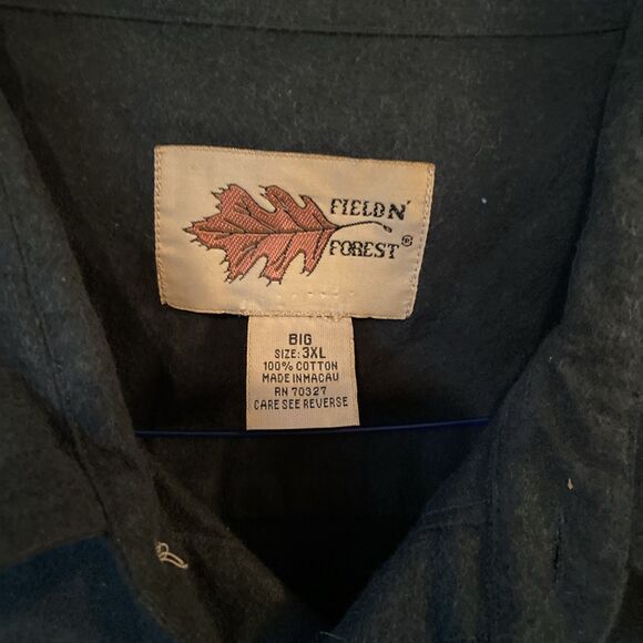 Field N’ Forest Men’s Big 3XL Green Button Up Buck Embroidered Shirt NWT - Picture 2 of 11